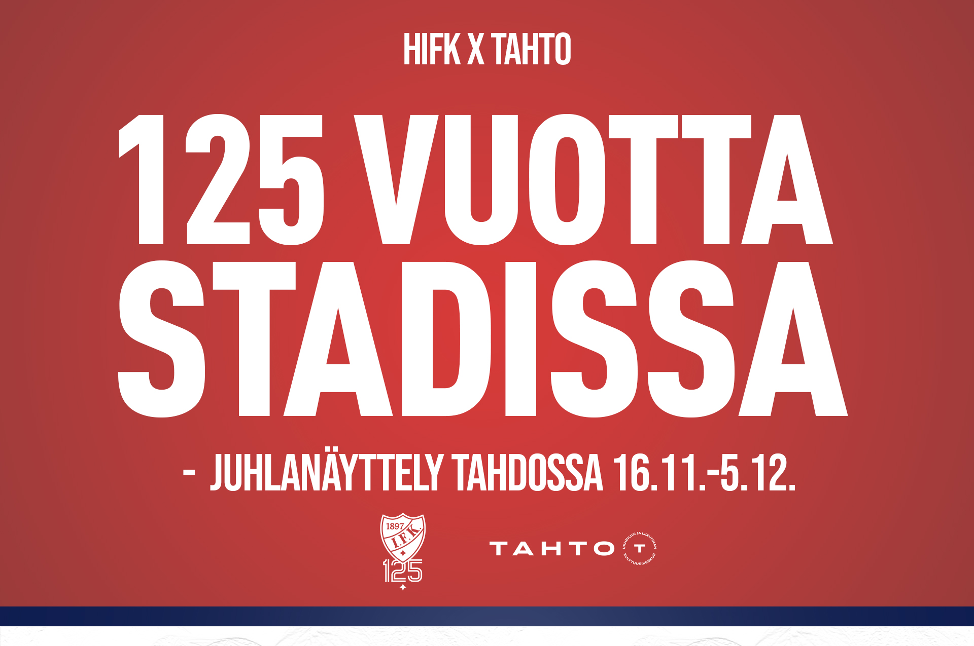 125 vuotta stadissa -pop up