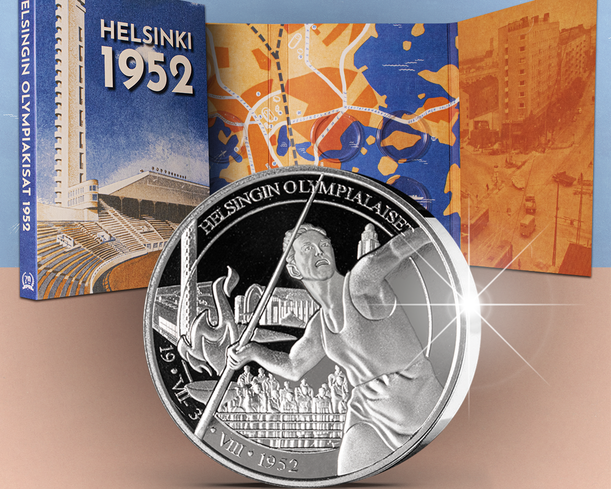 Helsingin olympialaiset 70 vuotta mitali